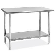 Deluxe Stainless Steel Worktable - 48 x 24 H-6913